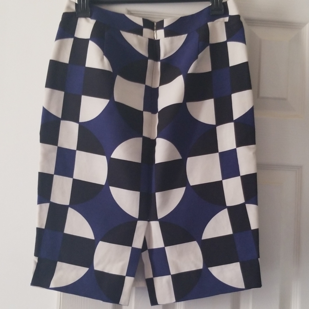Jcrew Geometric pencil skirt